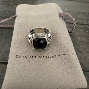 Black Onyx with diamonds David Yurman women’s ring